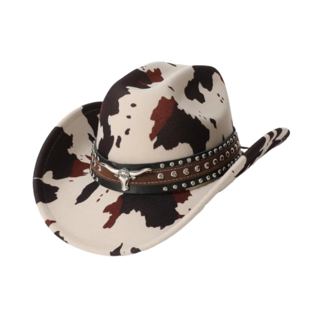 Women's Cowboy Hat Cow Print 