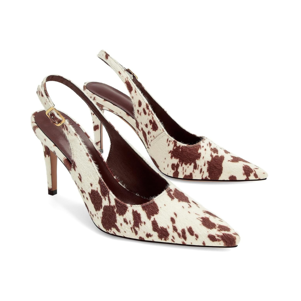 Women's Slingback Heels Closed Pointed Toe Stiletto High Heels