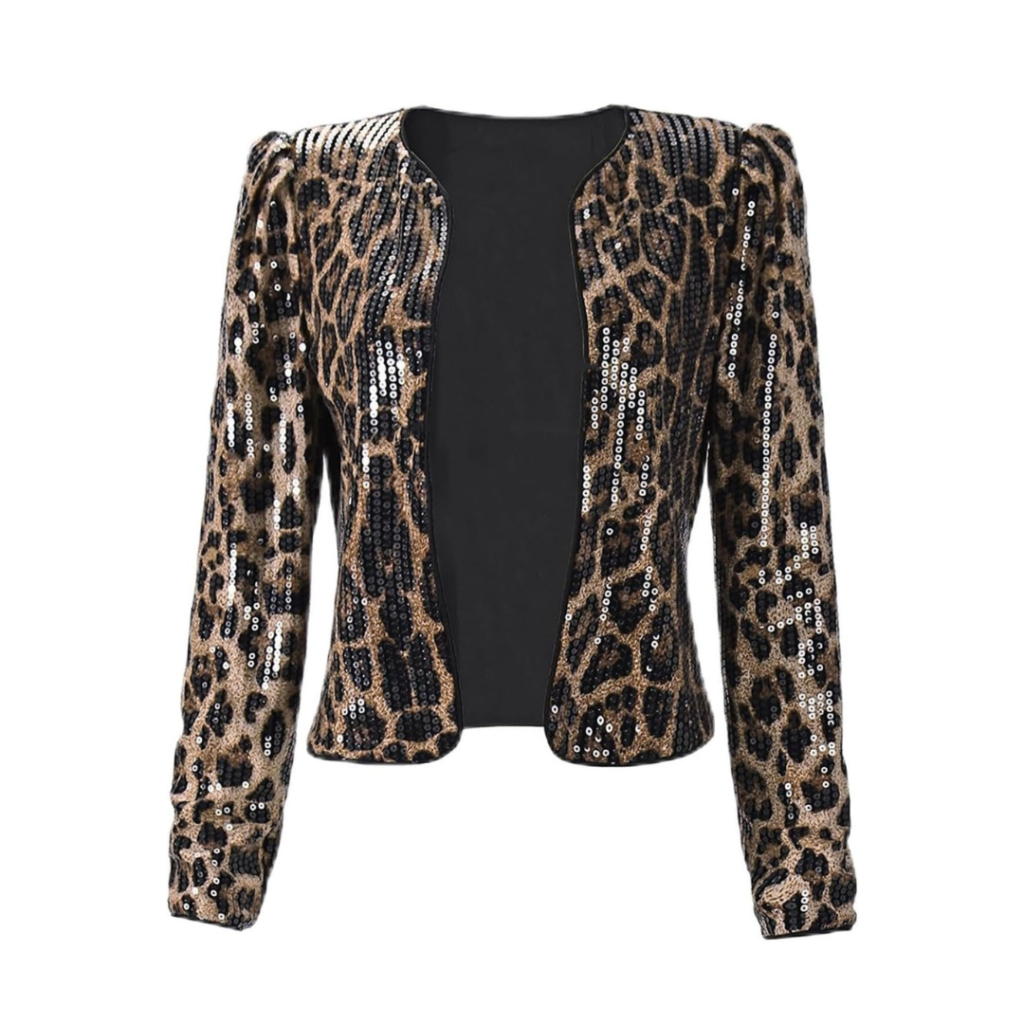 Women's Cheetah Print Blazer Leopard
