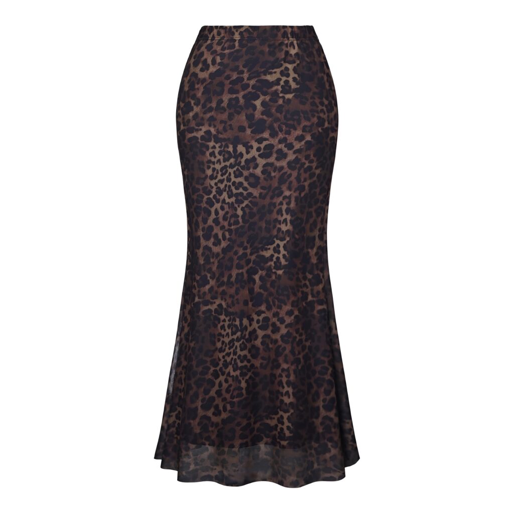 leopard print skirt