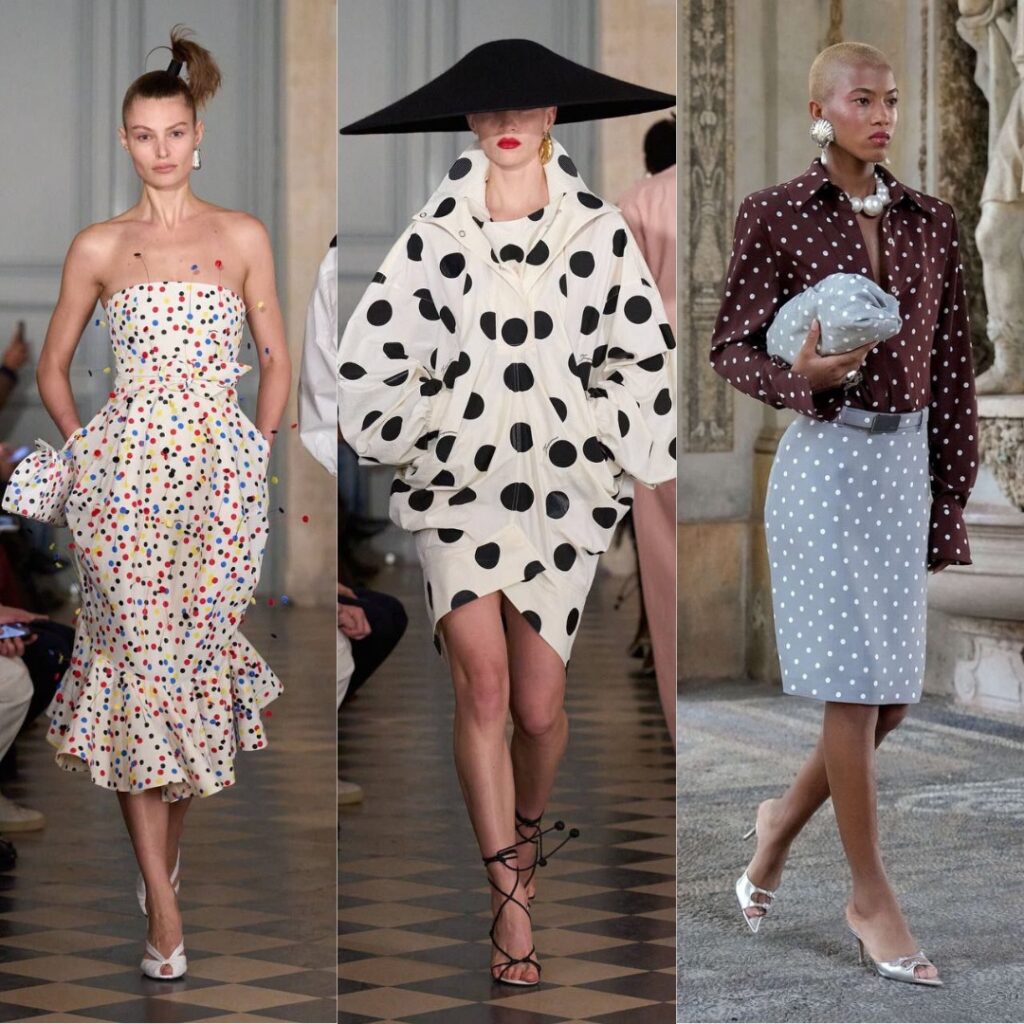 how to wear polka dot print