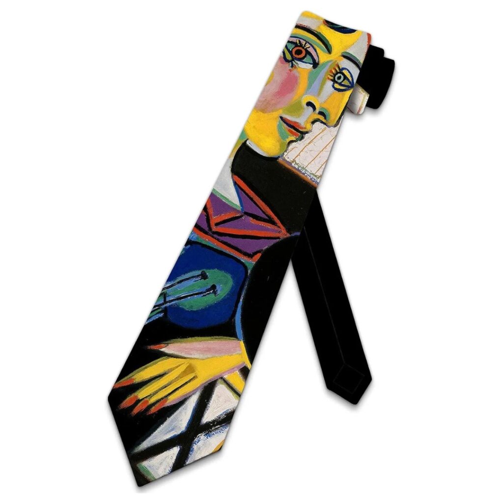 Picasso Cubism Abstract Painting Necktie